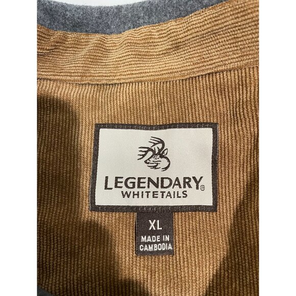 Legendary Whitetails Gray Cotton Button-Up Shirt XL - Picture 6 of 14